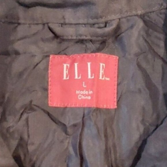 Elle Bomber Jacker Brown Size Large - Picture 3 of 7